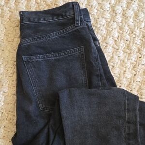 Agolde Black Straight-Leg Jeans